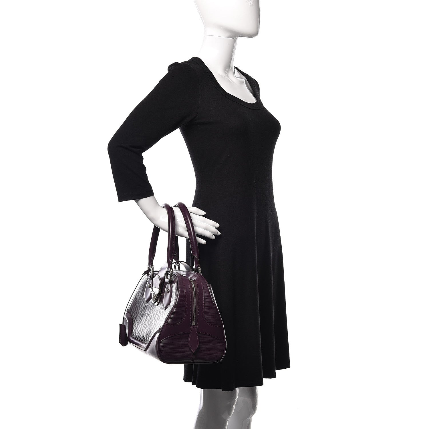 Louis Vuitton Epi Bowling Montaigne GM Cassis 2 of 13