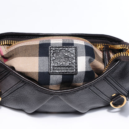 Burberry Pebbled Leather Ashbury Clutch Brown 5 of 8