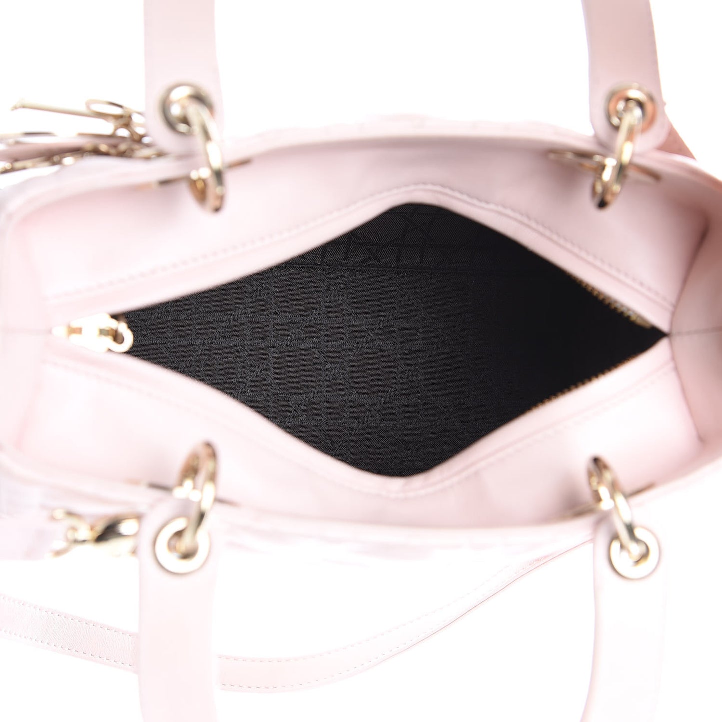 Lambskin Cannage Medium Lady Dior Light Pink