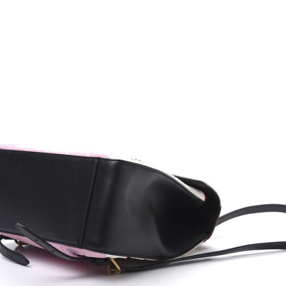 Gucci Calfskin Bamboo Trapuntata Queen Margaret Backpack Blue Agata Hibiscus Red Mystic White Sugar Pink 6 of 14