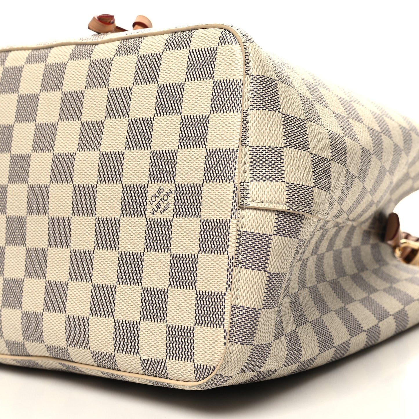 Damier Azur Braided Neonoe MM Peach Cream