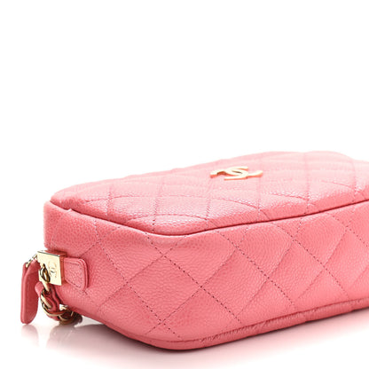 Chanel Iridescent Caviar Small Timeless Camera Case Coral 8 of 10