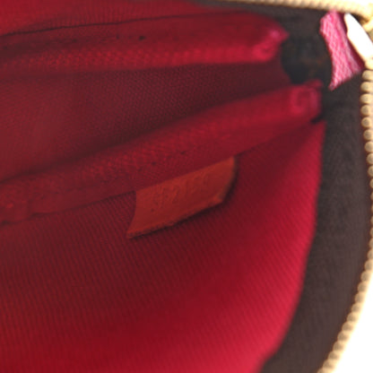 Louis Vuitton Monogram 2019 Christmas Animation Mini Courchevel Pochette Accessories Fuchsia 7 of 8