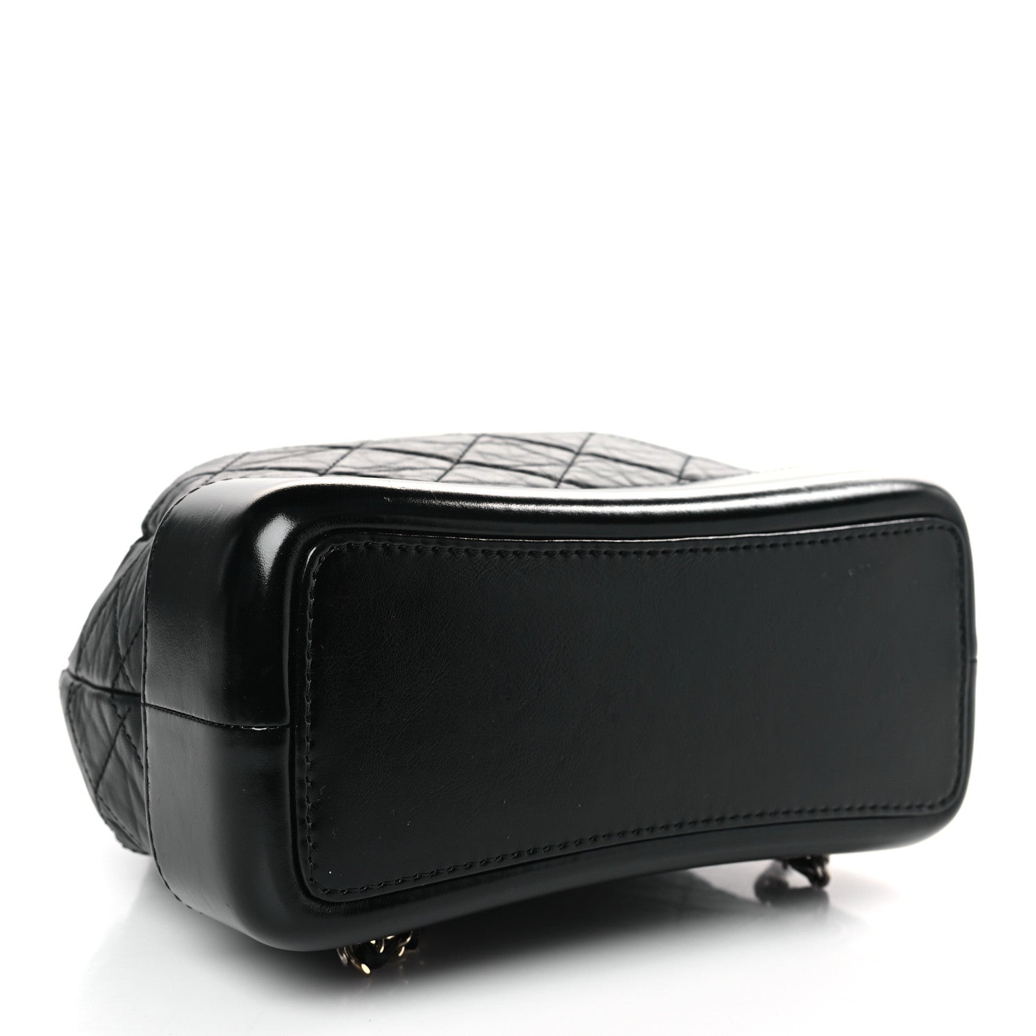 Chanel Aged Calfskin Quilted Small Gabrielle Backpack Black 4 of 9