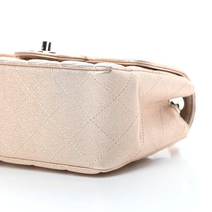 Chanel Metallic Lambskin Quilted Mini Square Flap Gold 10 of 11
