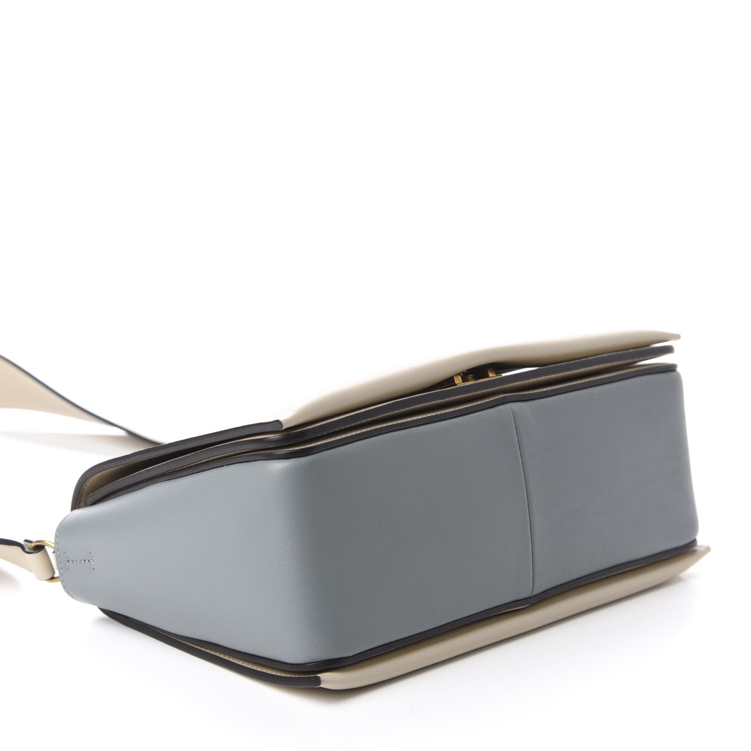 Celine Shiny Smooth Calfskin Medium Frame Shoulder Bag Grege Storm 4 of 9