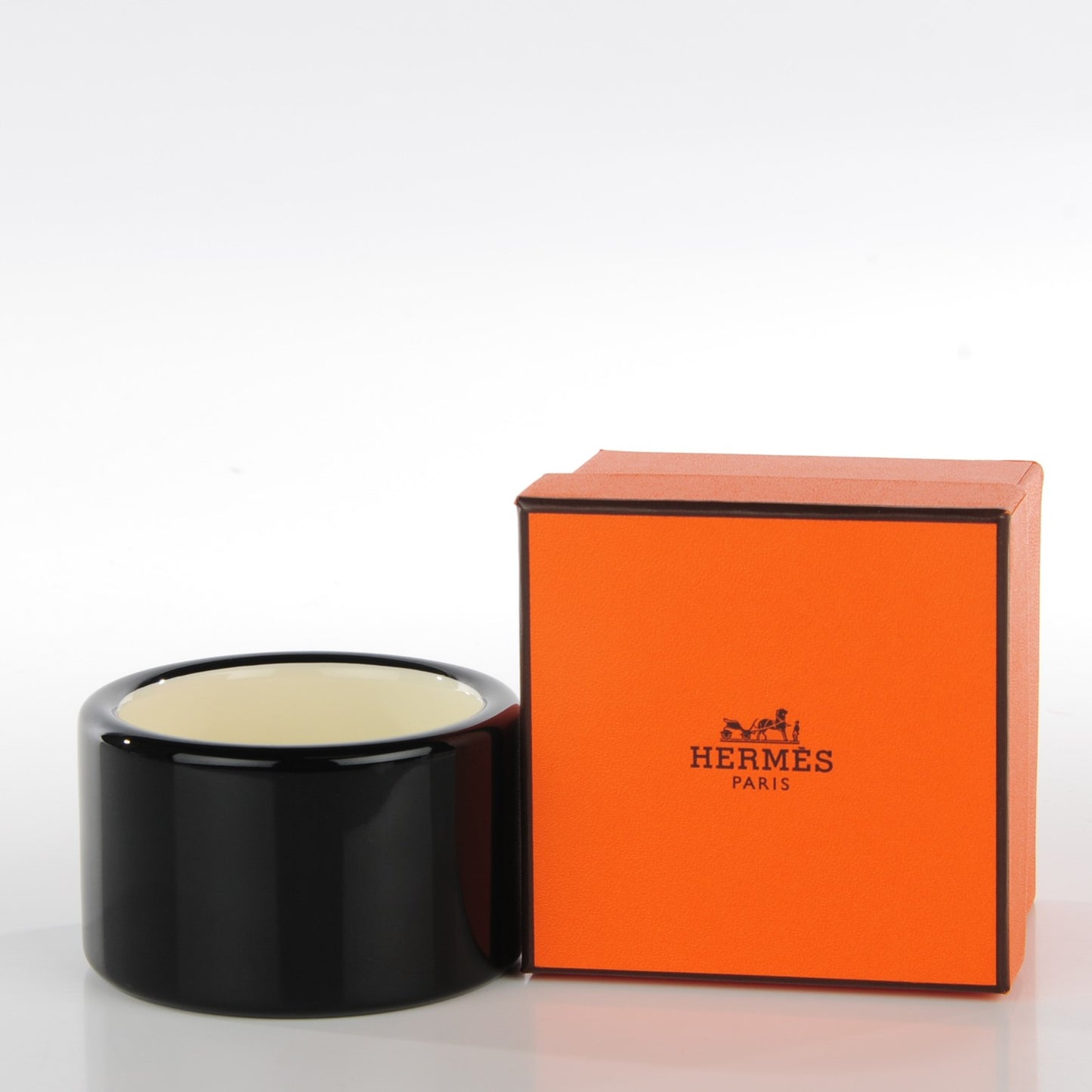 Lacquered Wood Assam Bracelet S Black