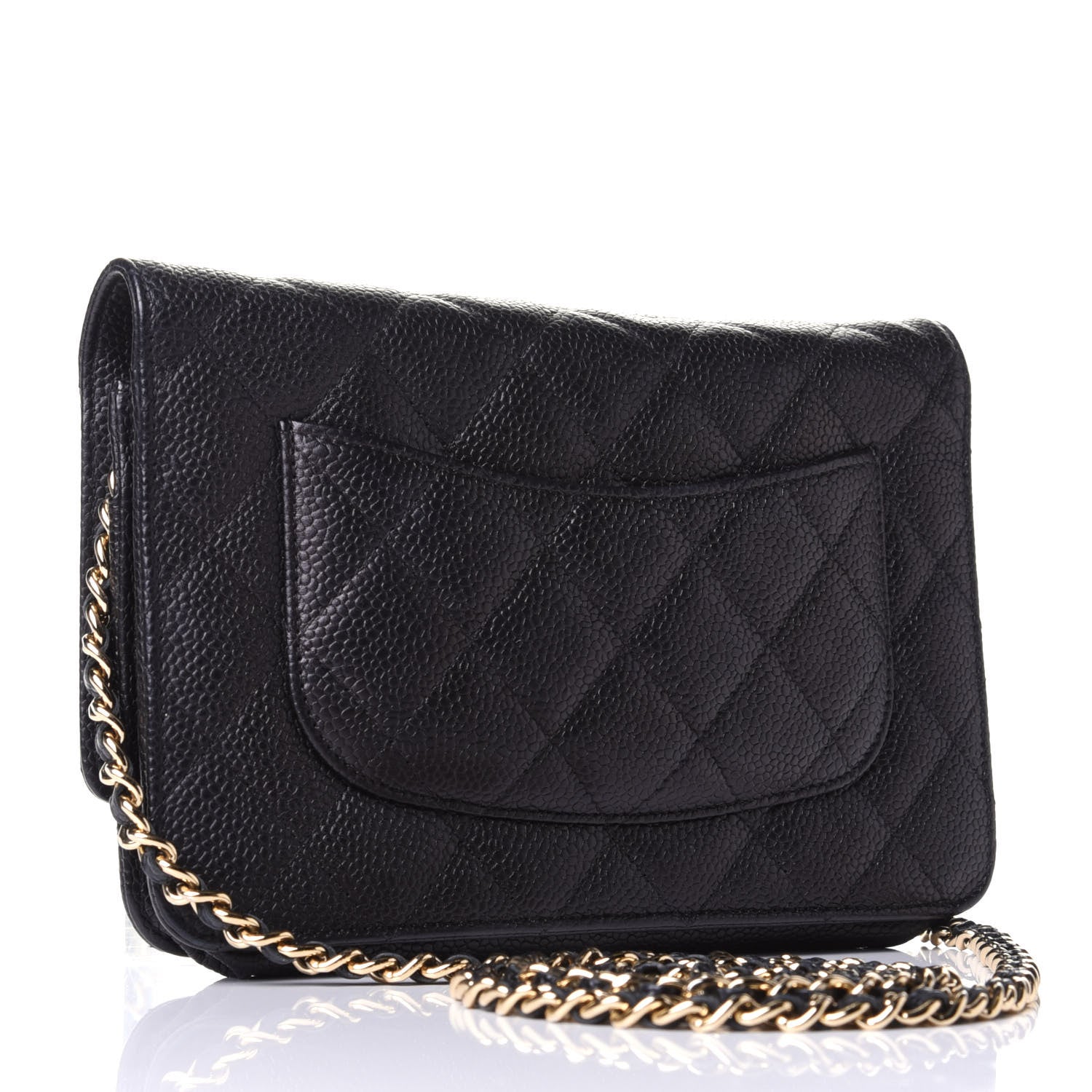 Chanel Caviar Quilted Wallet On Chain WOC Black 2 of 3