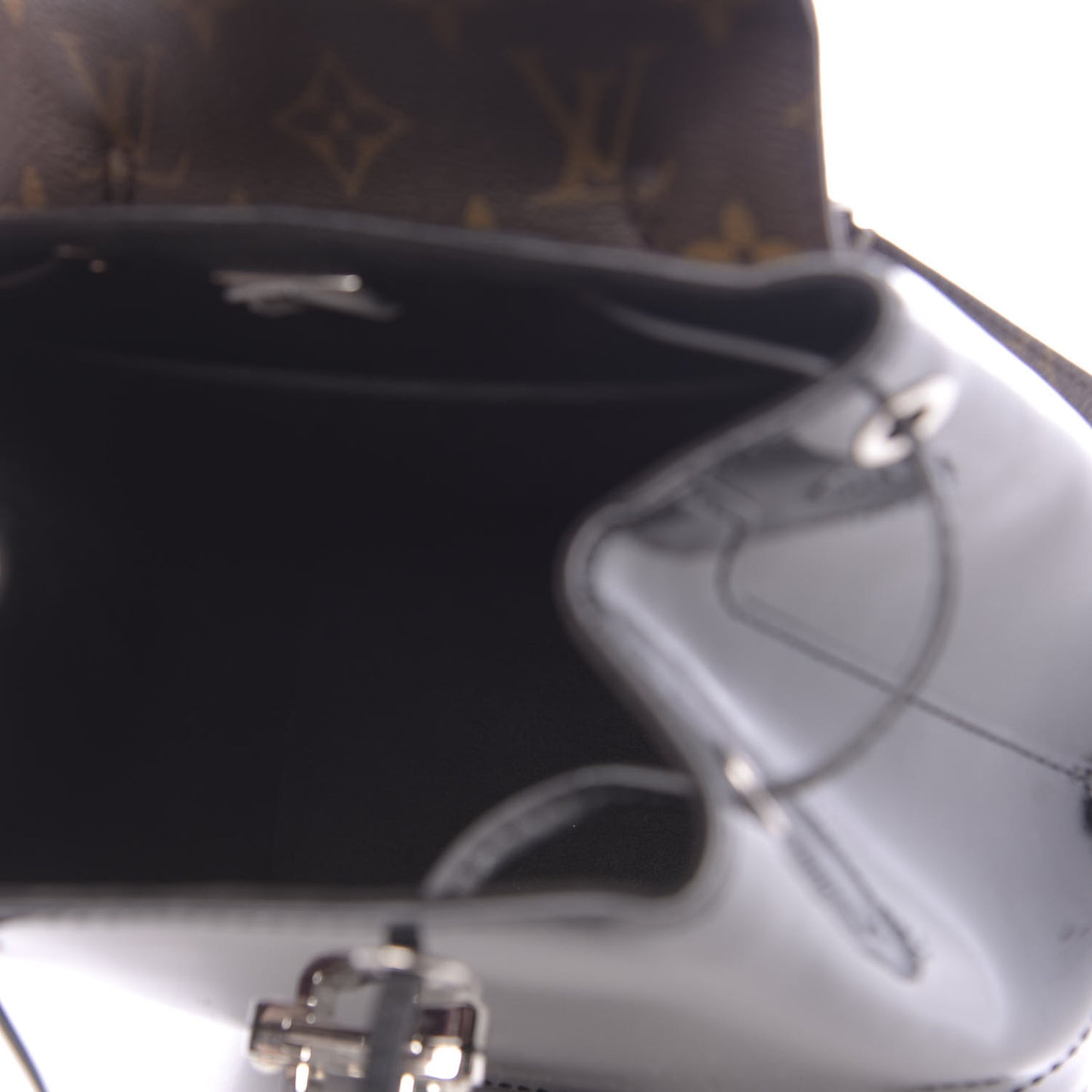 Patent Monogram Hot Springs Backpack Black