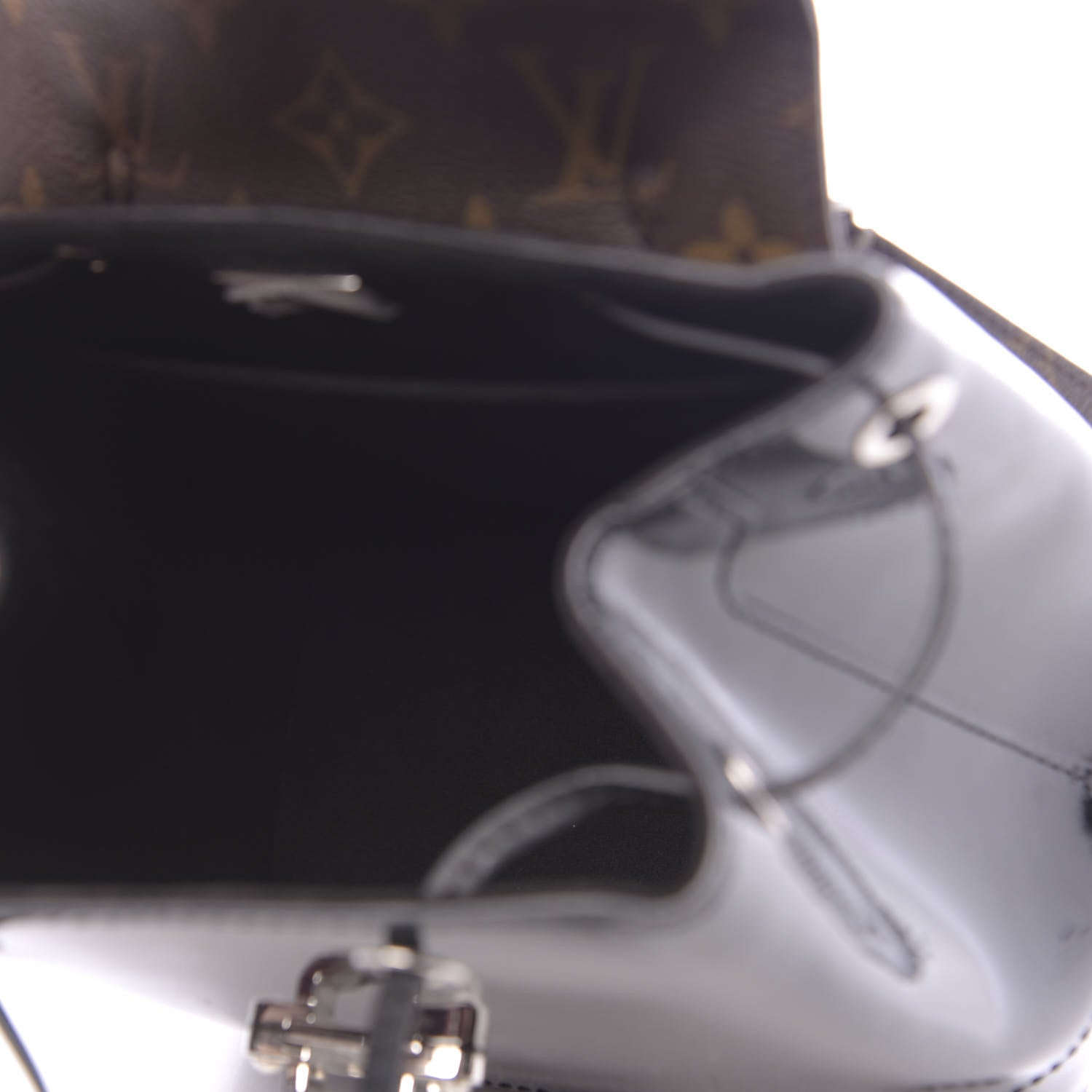 Louis Vuitton Patent Monogram Hot Springs Backpack Black 4 of 8