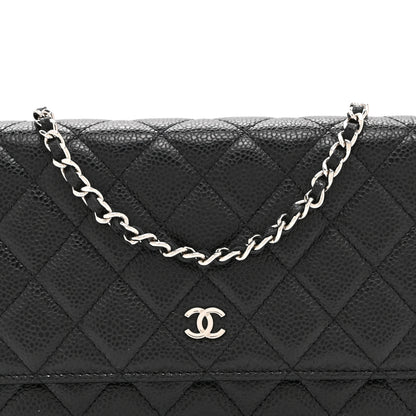 Chanel Caviar Quilted Wallet on Chain WOC Black 9 of 11
