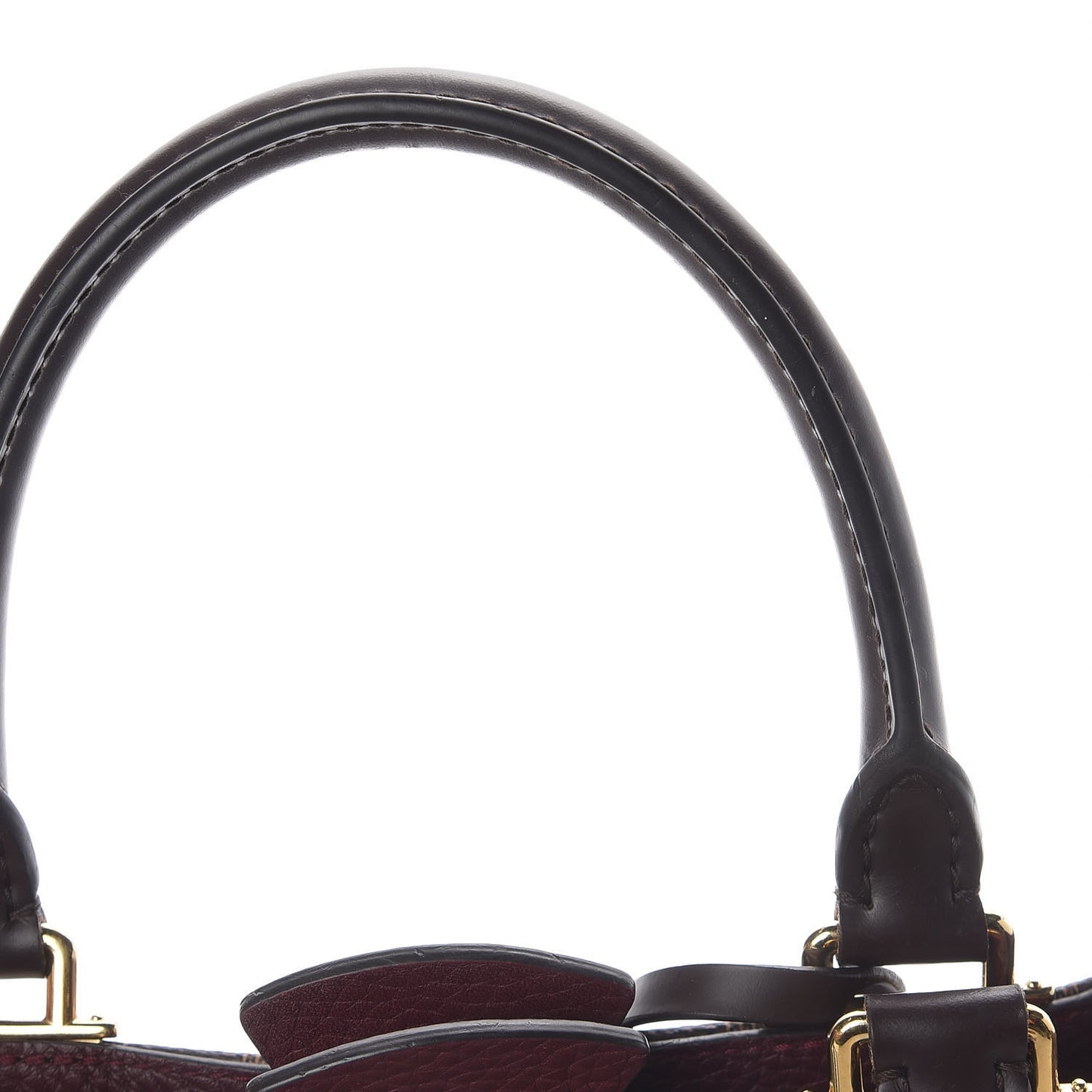 Damier Ebene Cuir Taurillon Brittany Bordeaux