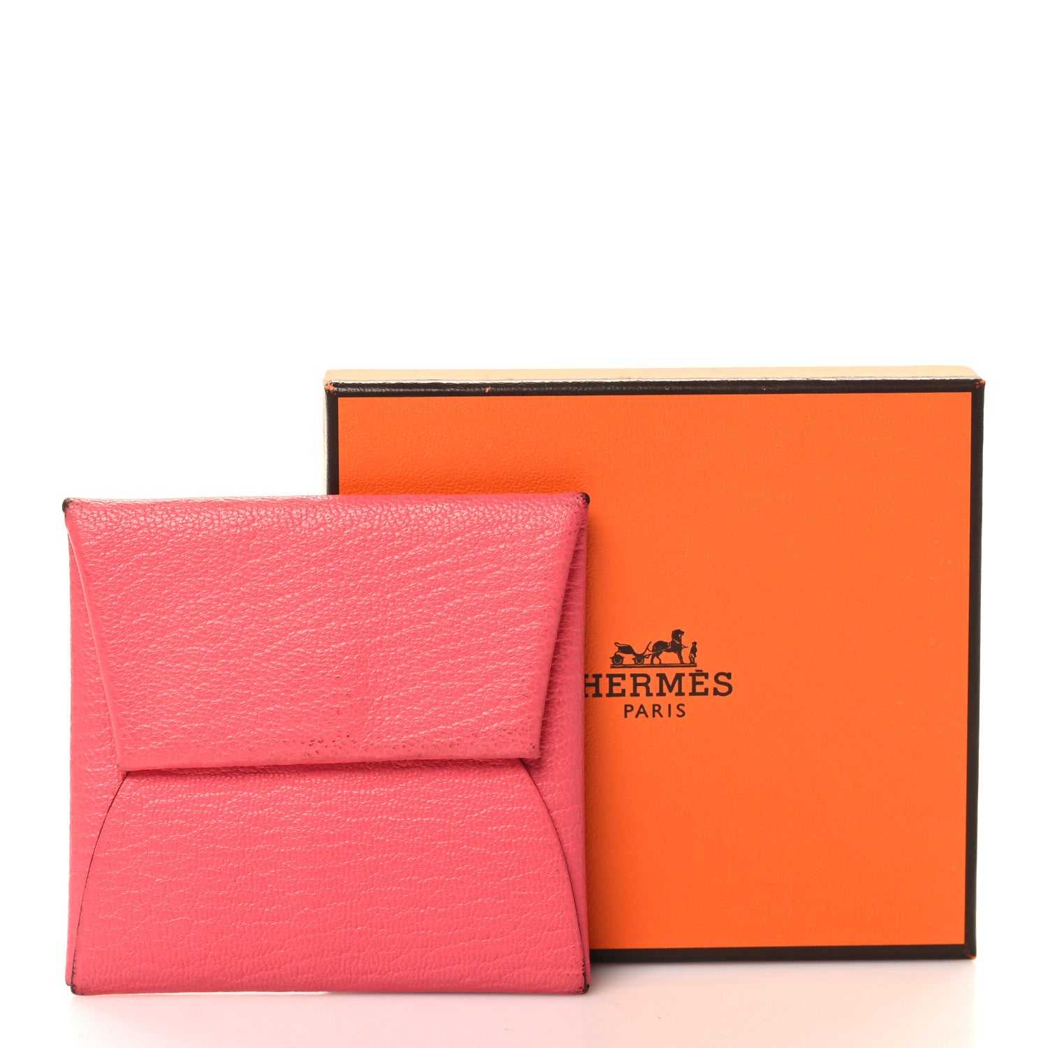 Hermes Chevre Mysore Bastia Coin Purse Rose Azalee 10 of 10