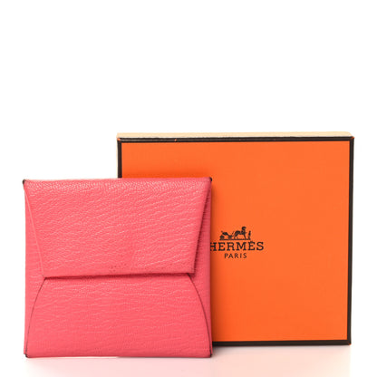 Hermes Chevre Mysore Bastia Coin Purse Rose Azalee 10 of 10
