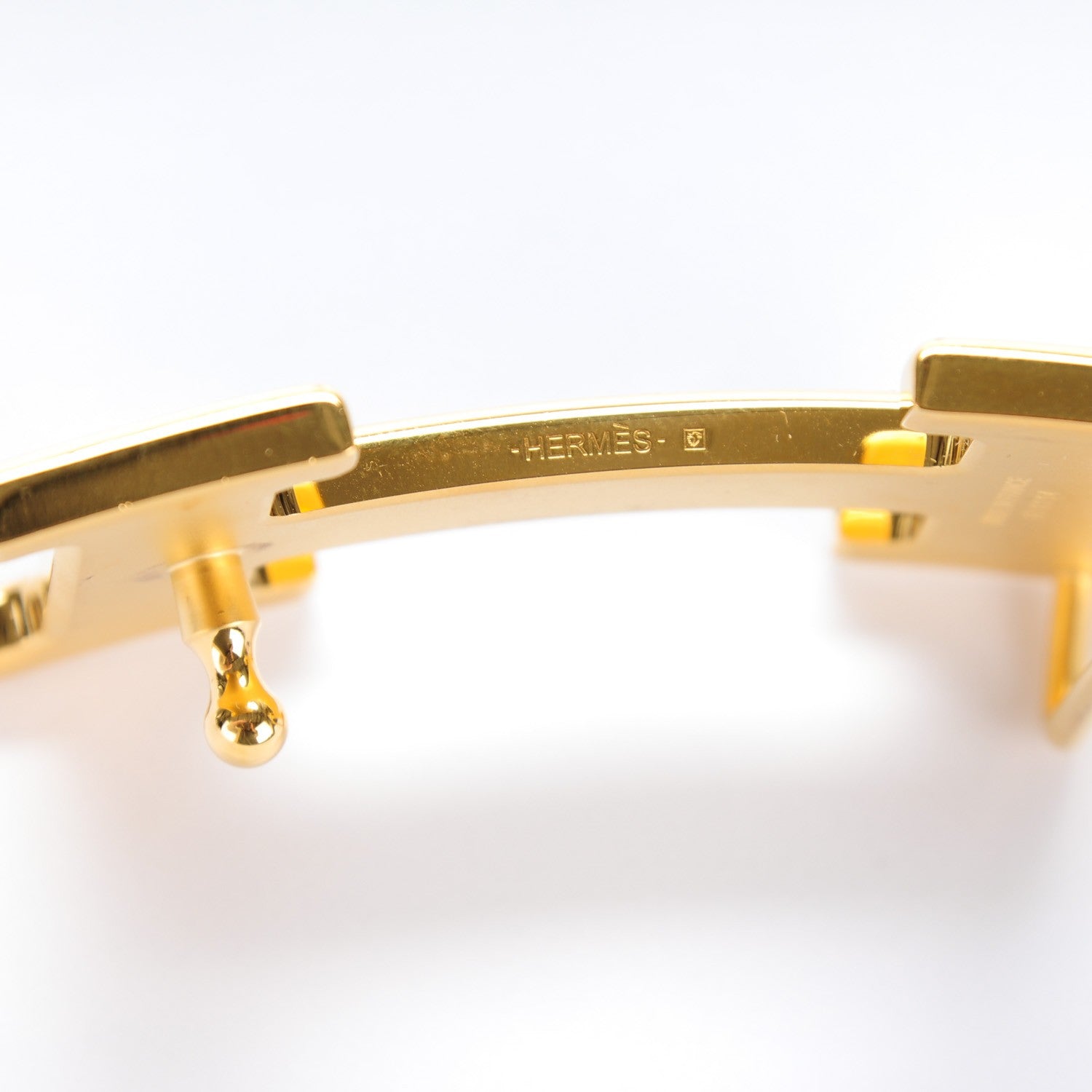 Hermes Box Togo 32mm H Belt 85 Black Gold 6 of 8