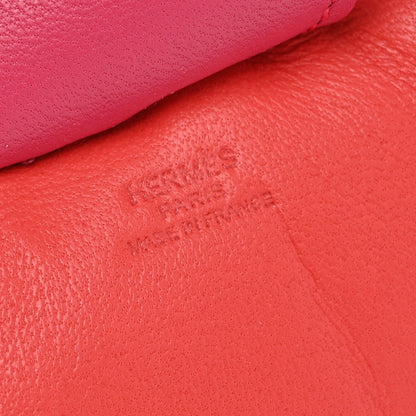 Hermes Milo Lambskin Grigri Rodeo Horse Bag Charm GM Rouge Indien Rubis Rose Mexico 3 of 5