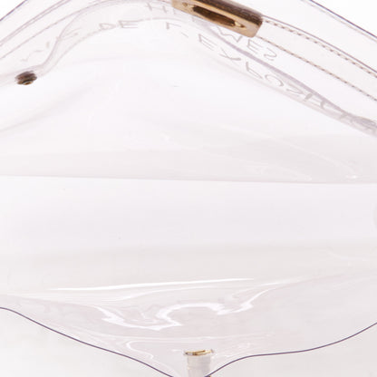 Hermes Vinyl Souvenir De L'Exposition Kelly Transparent 7 of 9