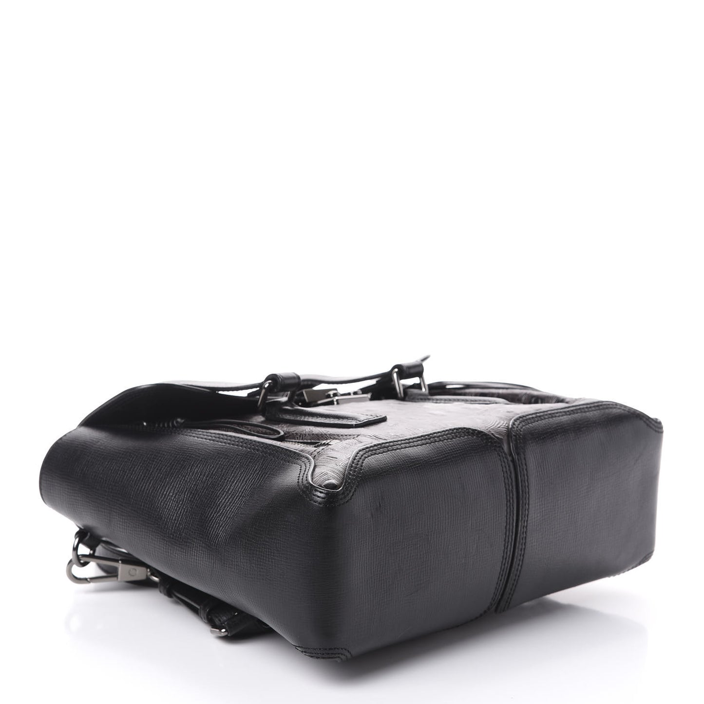 3.1 Turtle Embossed Medium Pashli Satchel Black