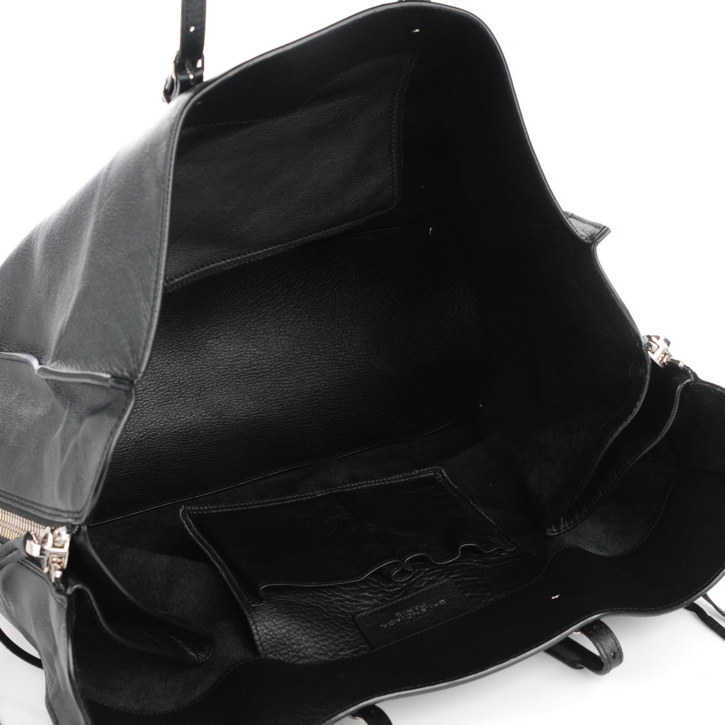 Supple Calfskin Papier A4 Tote Black