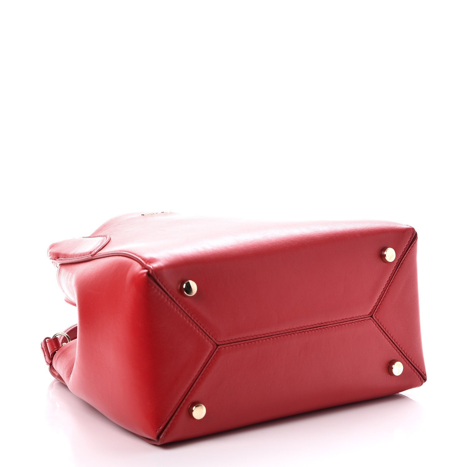 Lanvin Smooth Calfskin Mini Trapeze Red 4 of 8