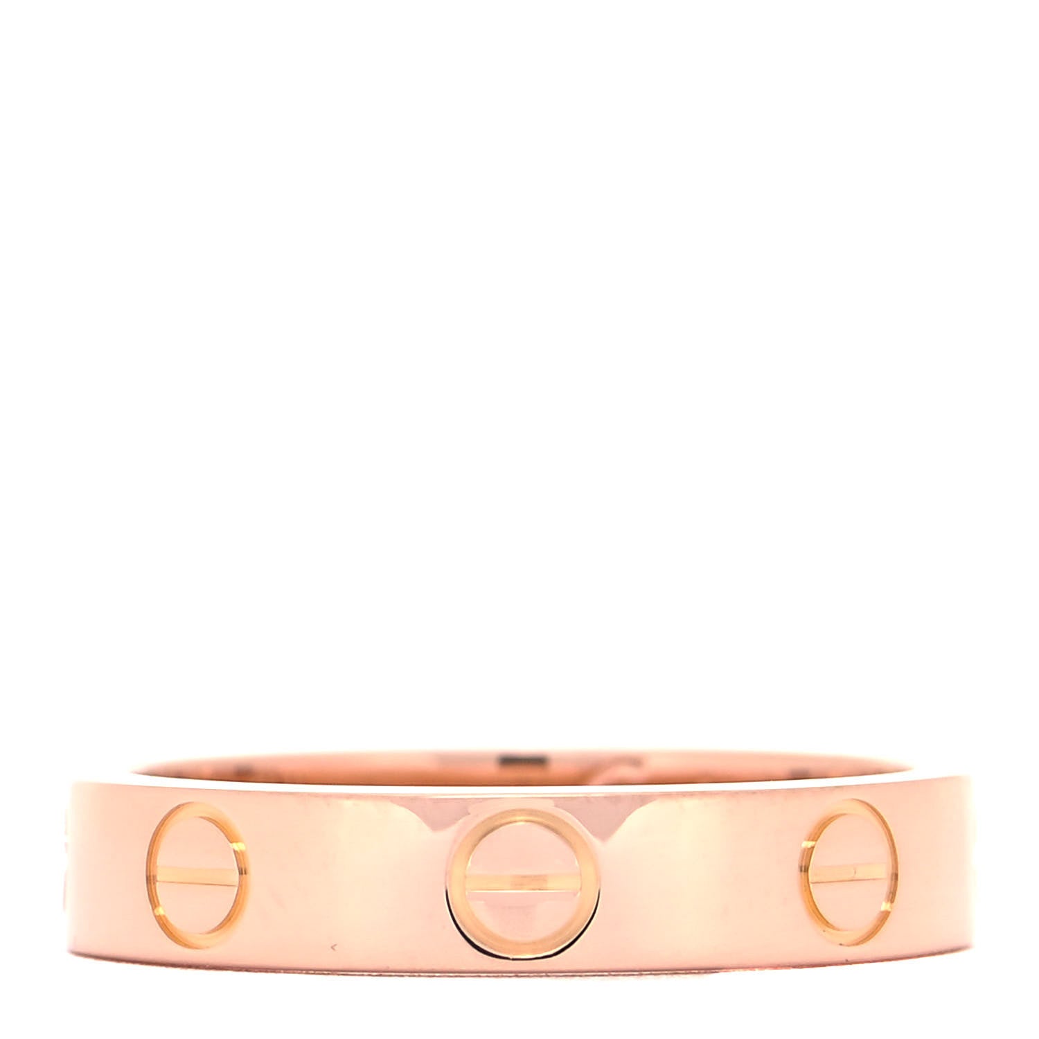 Cartier 18K Pink Gold 3.5mm LOVE Wedding Band Ring 49 4.75 3 of 4