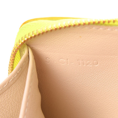 Celine Python Large Zip Around Multifunction Wallet Yellow 8 of 8