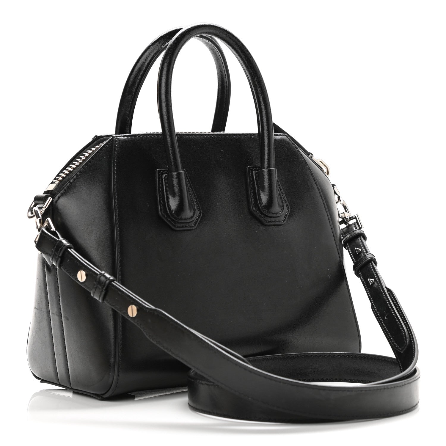 Givenchy Shiny Lord Calfskin Mini Antigona Black 3 of 12