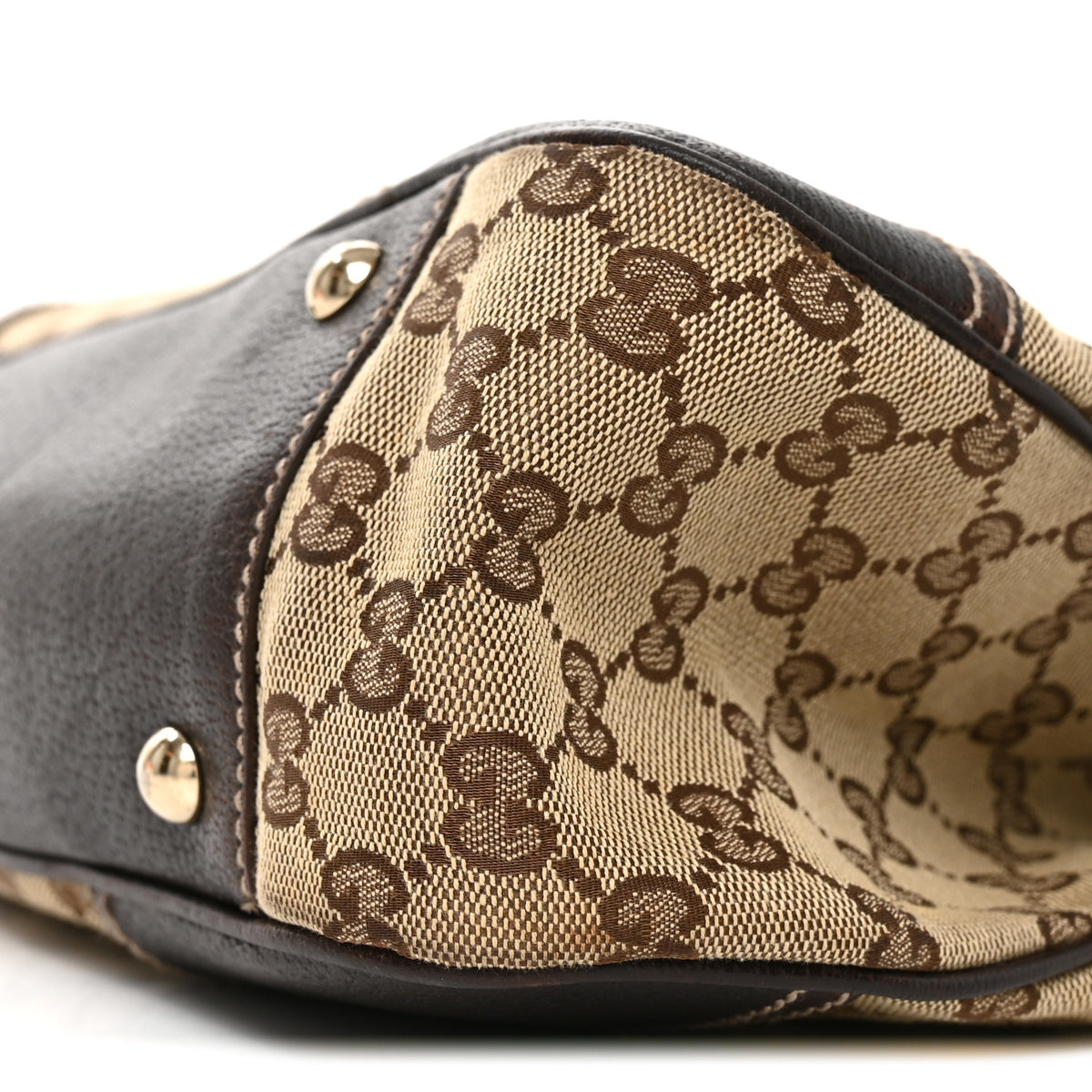 Gucci Monogram Medium Princy Tote Dark Brown 9 of 9