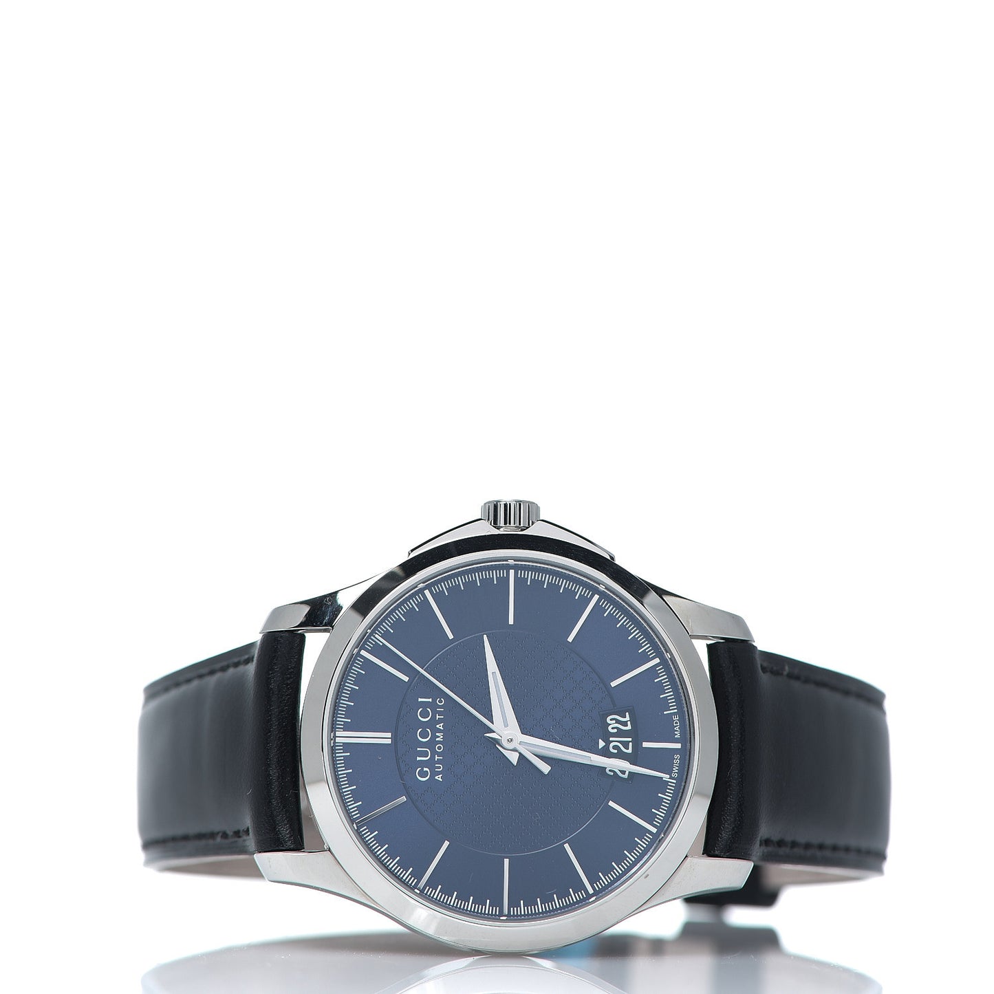Stainless Steel Calfskin 38mm G-Timeless Automatic Watch Blue