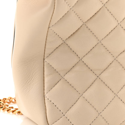 Versace Nappa Quilted Medusa Chain Crossbody Beige 12 of 13