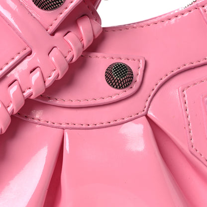 Balenciaga Patent Faux Leather Le Cagole Shoulder Bag XS Sweet Pink 9 of 14