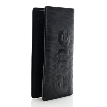 Louis Vuitton X Supreme Epi Brazza Wallet Black 3 of 6