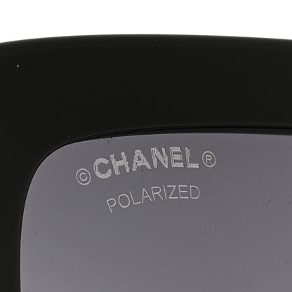 Chanel Acetate Rectangle Sunglasses 5534 Black 7 of 8