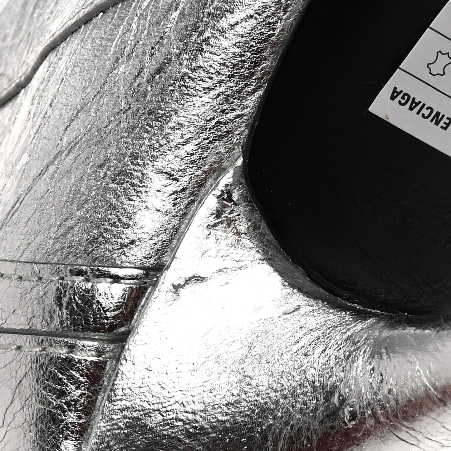 Metallic Agneau Arena Cagole 90mm Boots 37 Silver