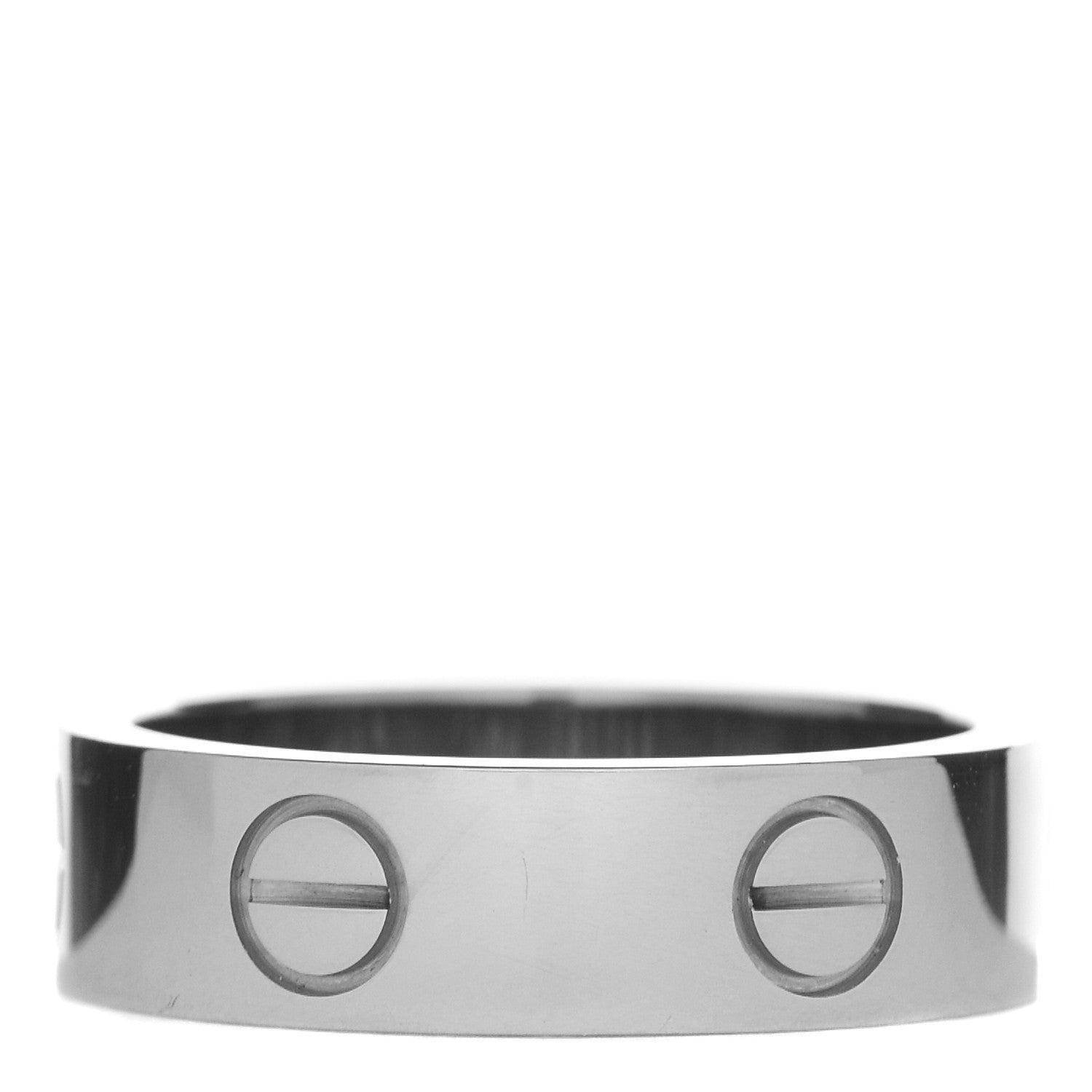 Cartier 18K White Gold 5.5mm LOVE Ring 54 6.75 3 of 6