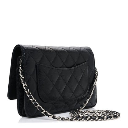 Chanel Caviar Quilted Wallet on Chain WOC Black 3 of 12