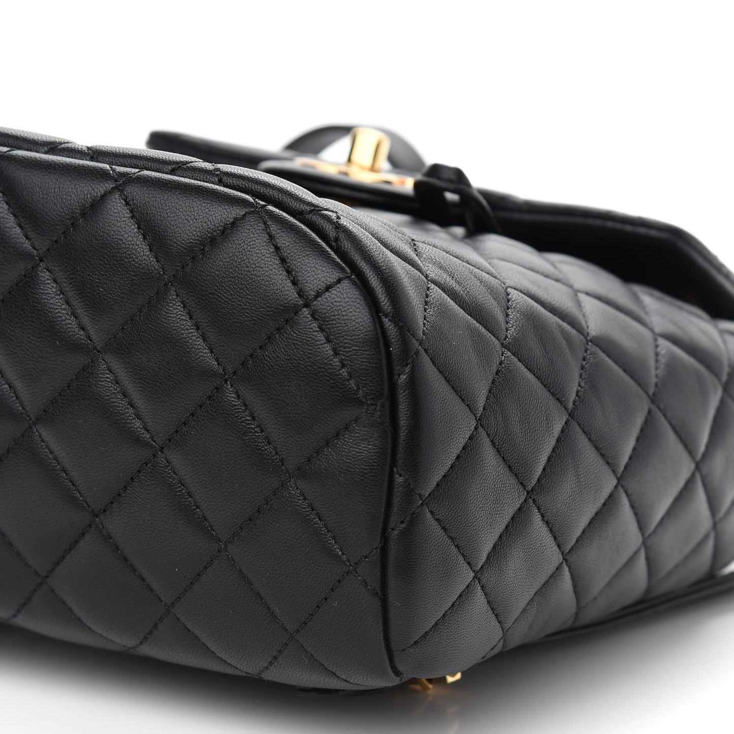 Lambskin Quilted Mini Urban Spirit Backpack Black