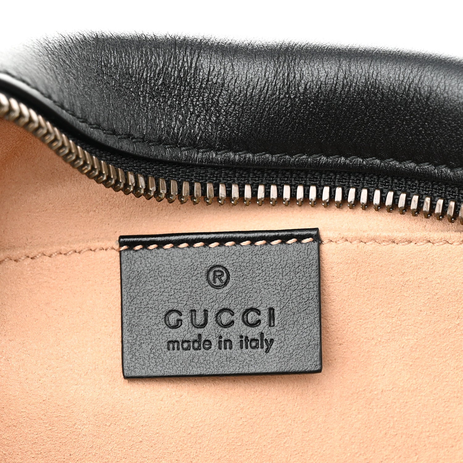 Gucci Calfskin Matelasse Small GG Marmont Chain Shoulder Bag Black 6 of 11