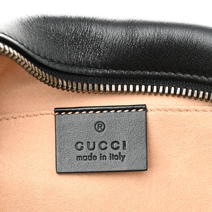 Gucci Calfskin Matelasse Small GG Marmont Chain Shoulder Bag Black 6 of 11