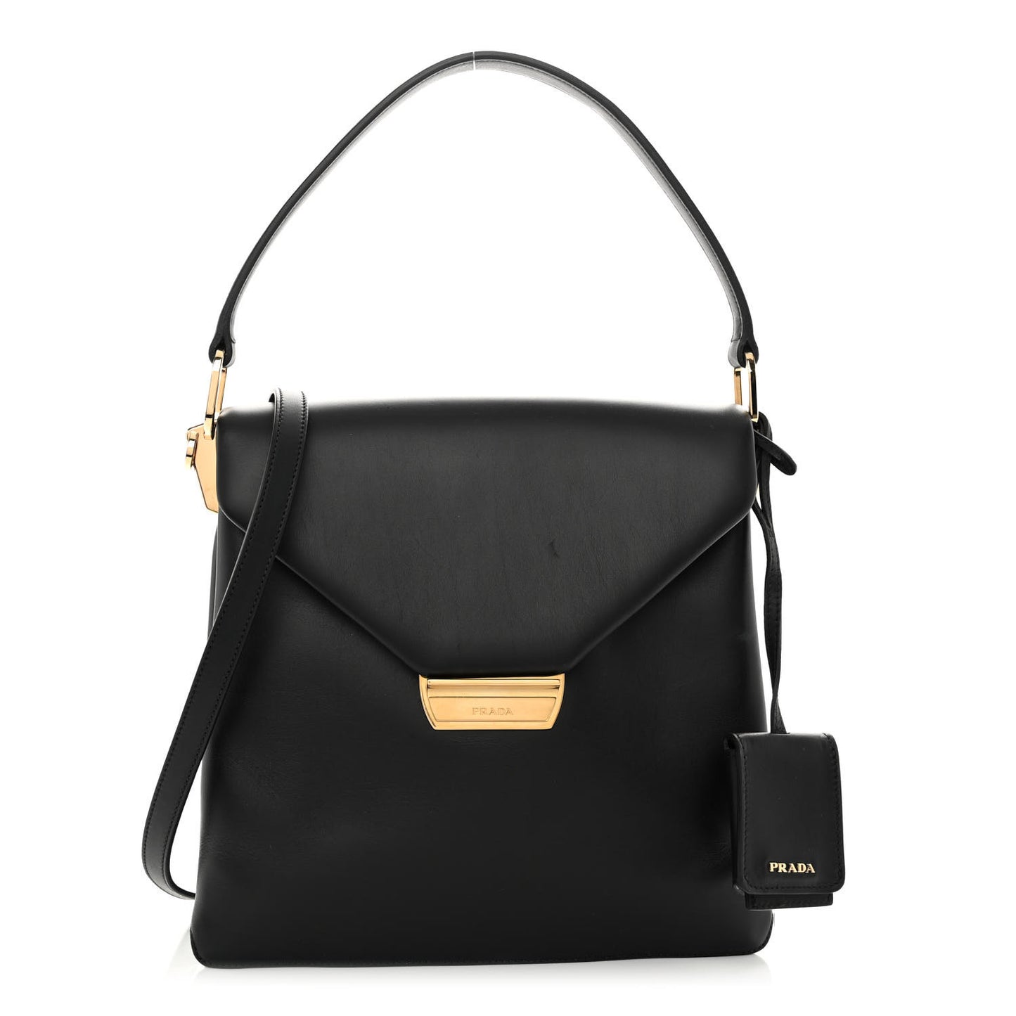New Calfskin Medium Ingrid Top Handle Bag Black