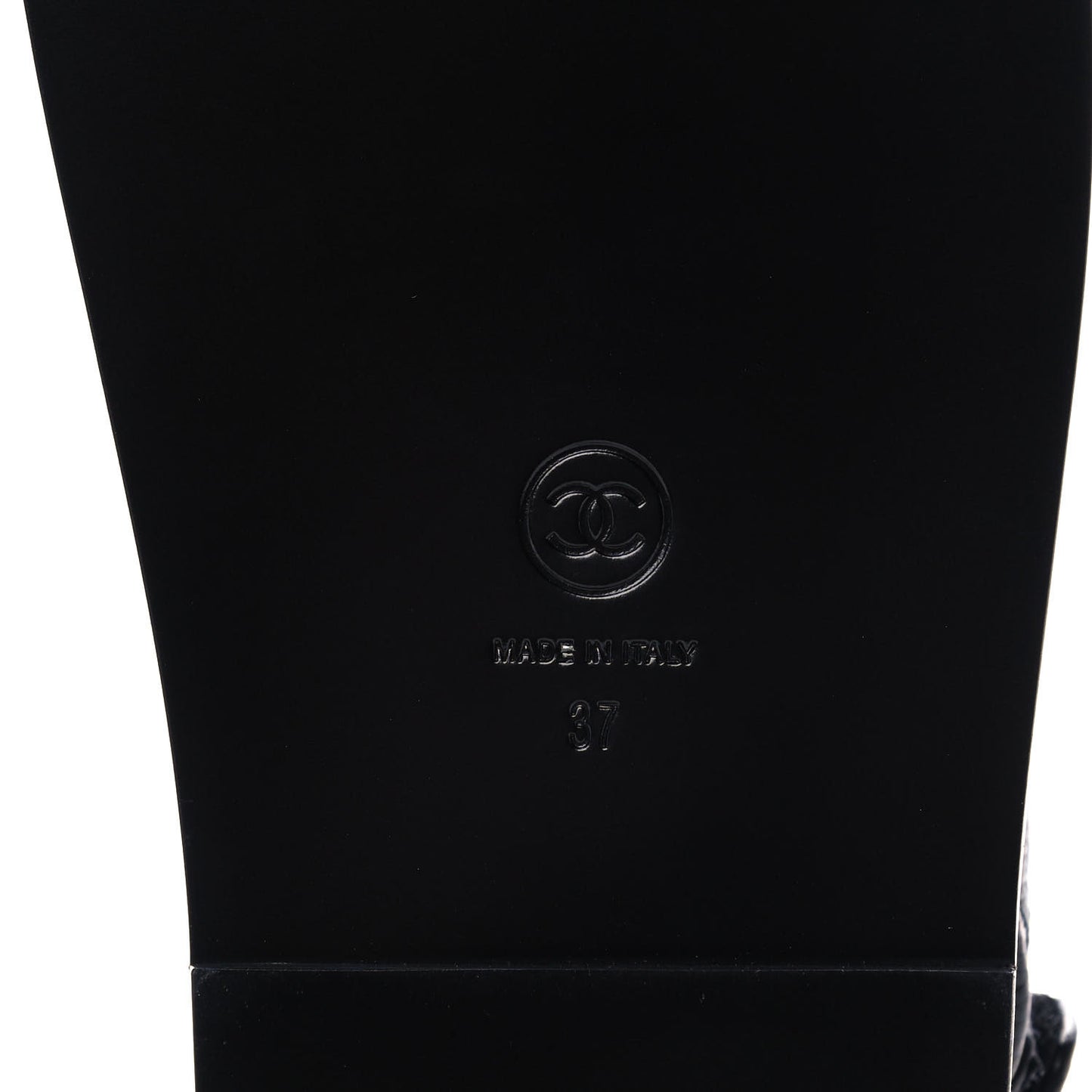 Grained Calfskin Velcro Dad Sandals 37 Black