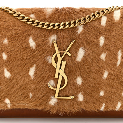 Saint Laurent Pony Hair Calfskin Small Classic Monogram Kate Satchel Fawn 8 of 10