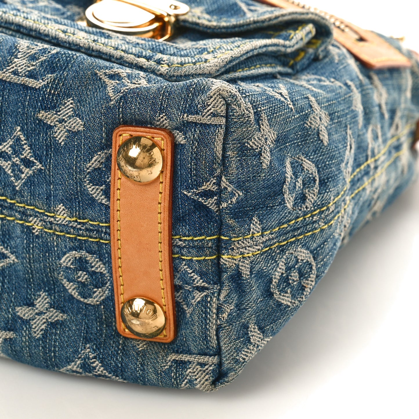 Monogram Denim Baggy PM Blue