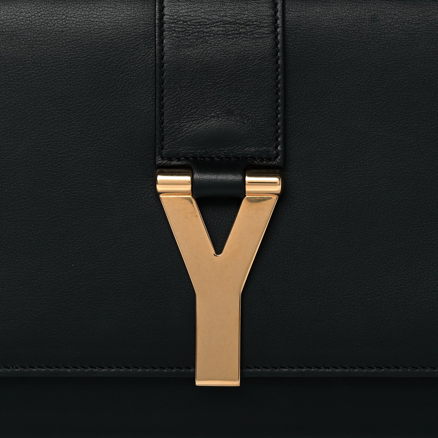 Saint Laurent Calfskin Classic Y Ligne Clutch Black 8 of 10