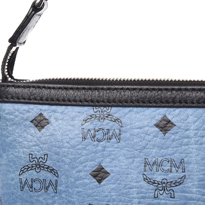 MCM Visetos Project Reversible Tote Pouch Munich Blue 10 of 14