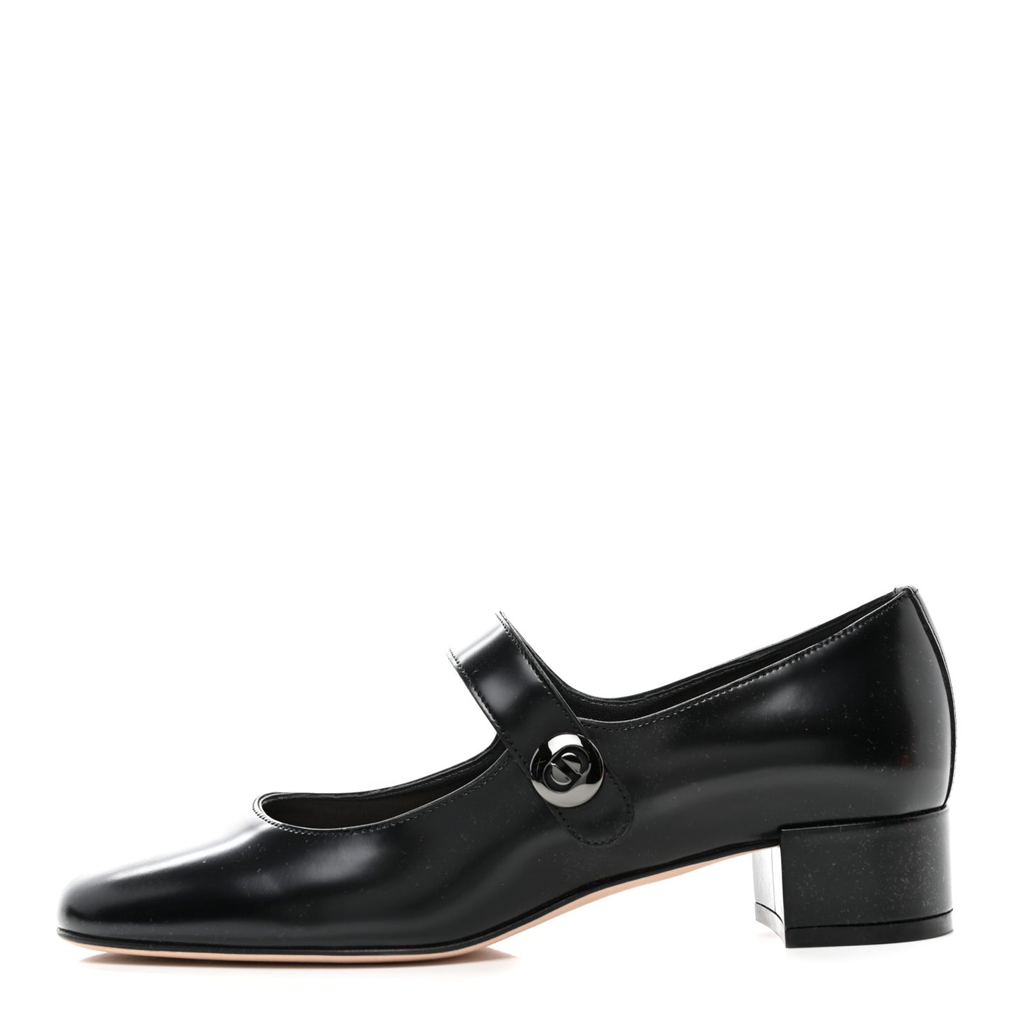 Brushed Calfskin Uniform 30mm Pumps 36.5 Black
