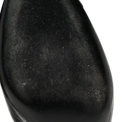 Chanel Goatskin Velvet Cap Toe CC Bow Cut Out Ankle Boots 41 Black 9 of 10
