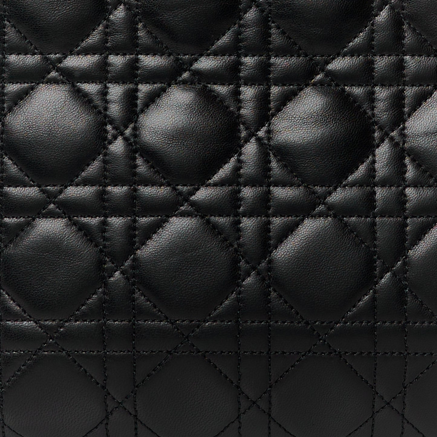 Lambskin Cannage Medium Lady Dior Black