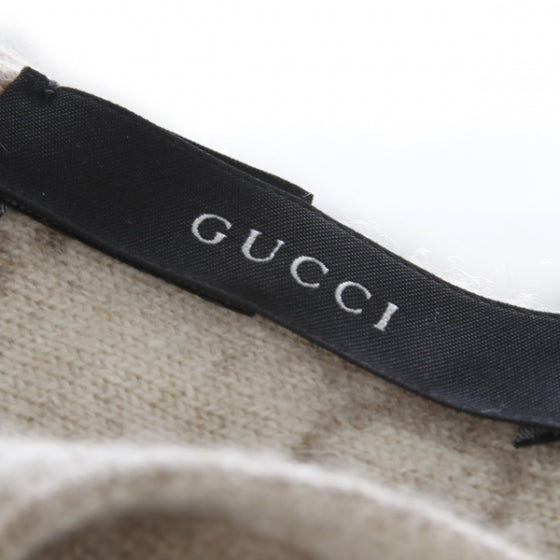 Gucci Cashmere Hat and Scarf Set Beige 8 of 10