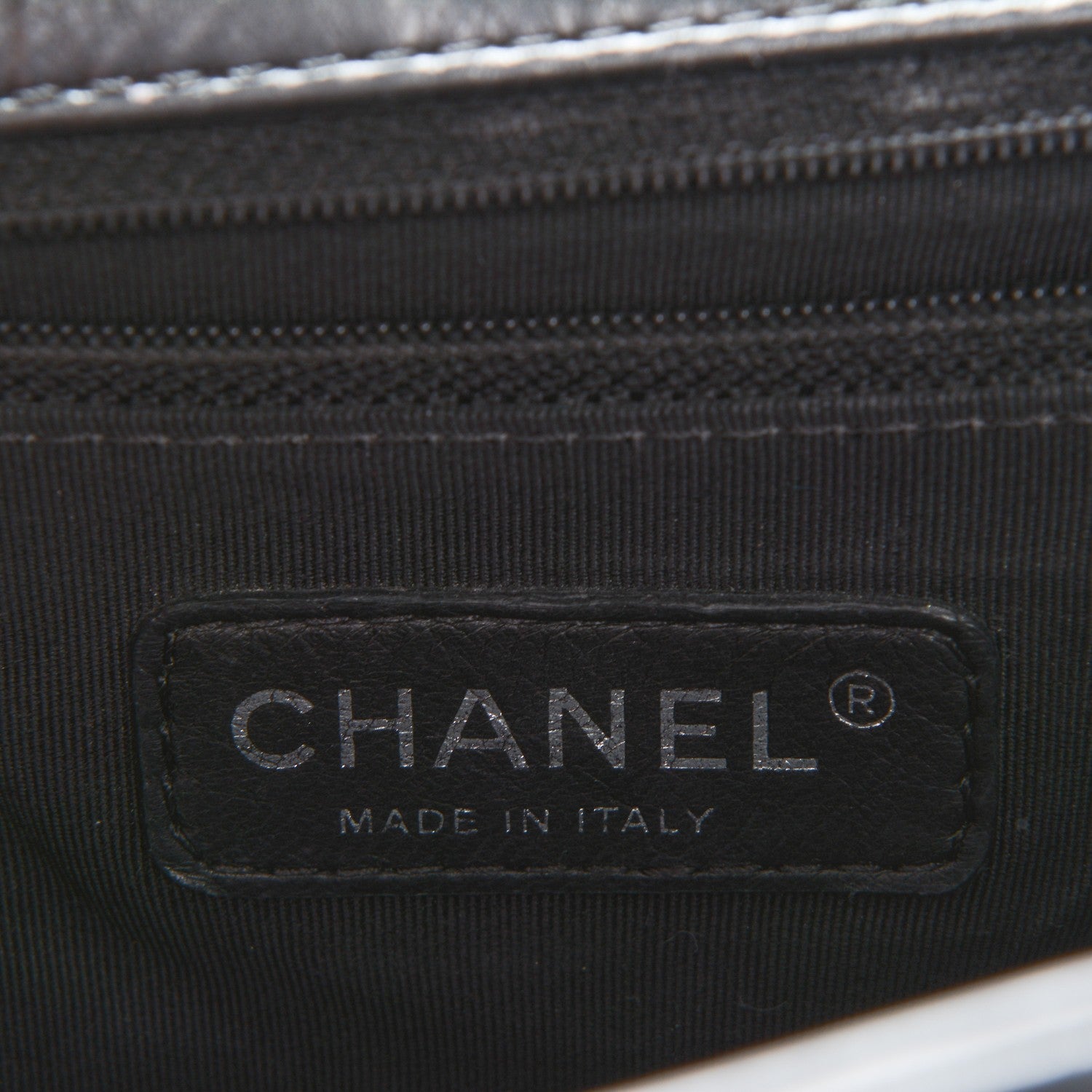 Chanel Calfskin Double Stitch Large Boy Flap Black 6 of 8